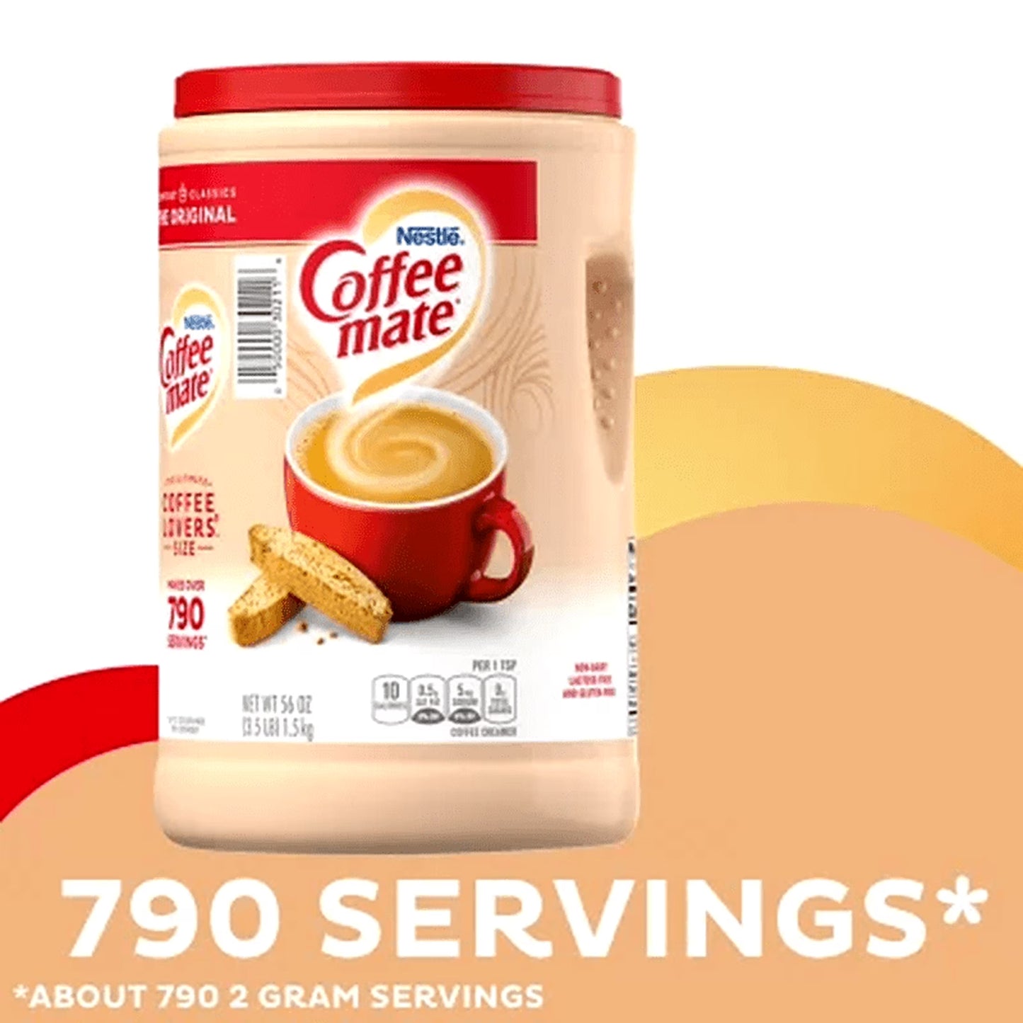Nestle Coffee-Mate Coffee Non Dairy Creamer Powder 56 Oz - 2 Pack