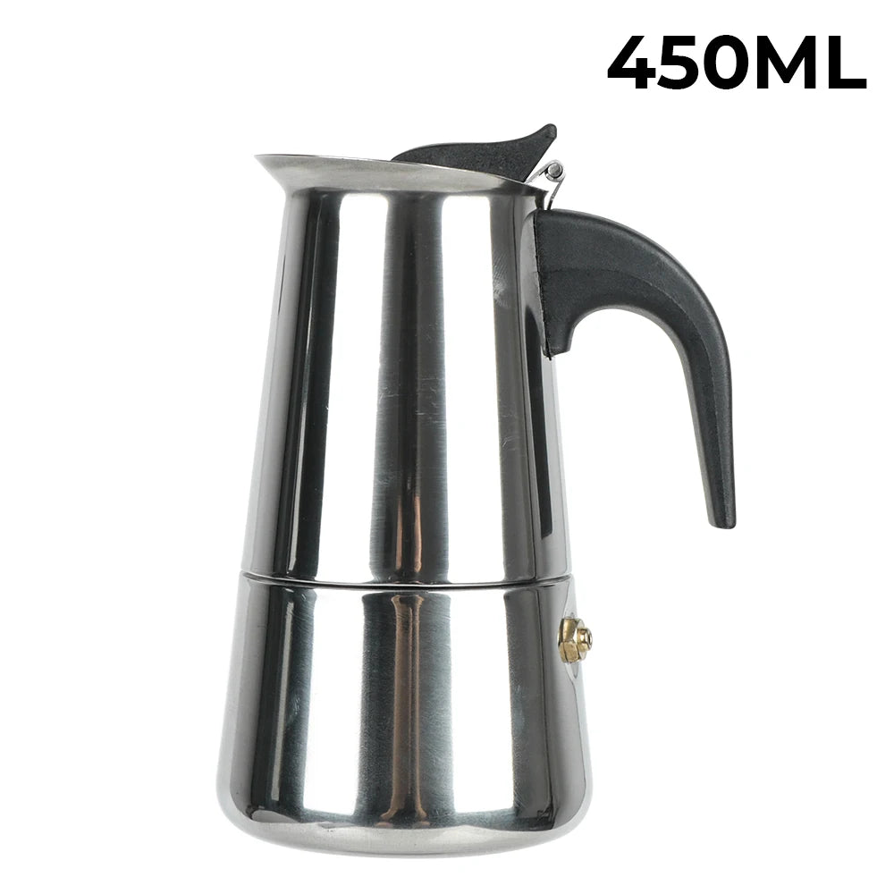 Mocha Espresso Latte Stovetop Filter Stainless Steel Coffee Pot for Barista Moka Coffee Maker Coffee Maker Pot Coffee Pot