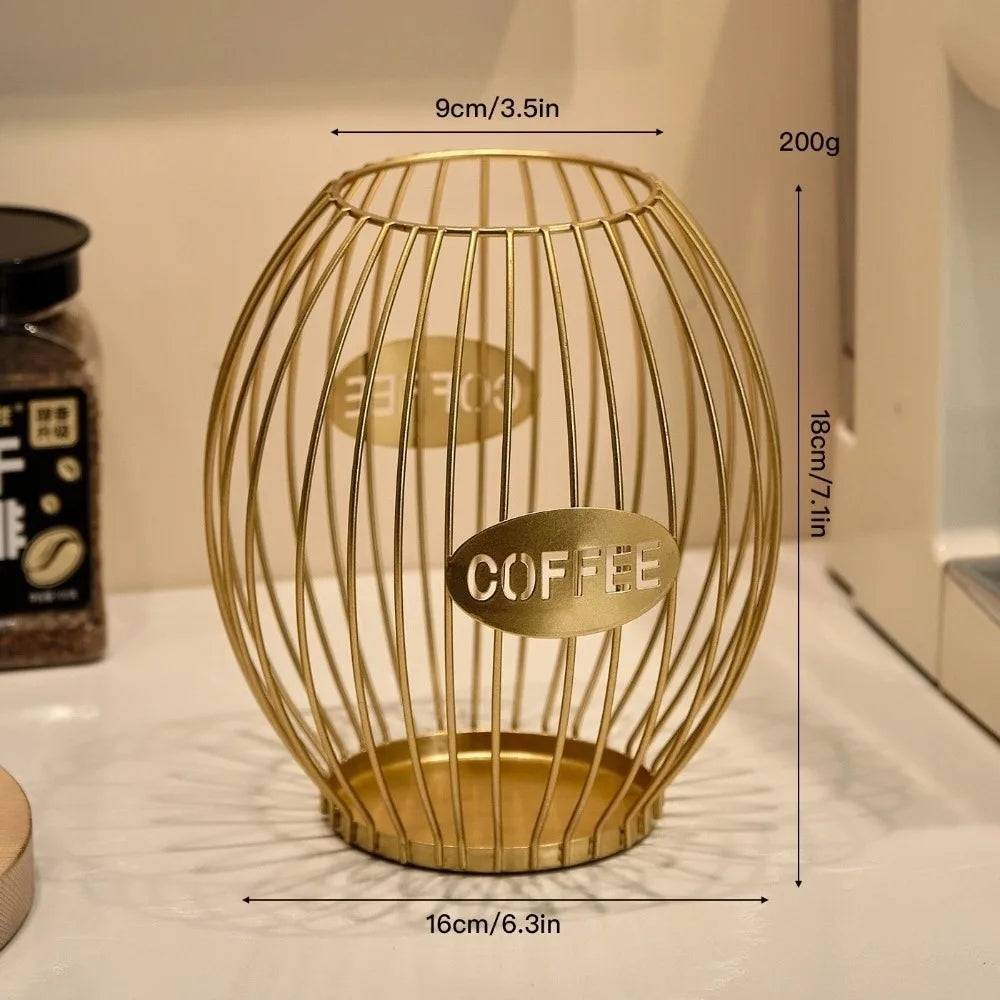 Large Capacity Coffee Pod Holder Storage Cup Coffee Pod Coffee Capsule Holder Home Decoration Coffee Creamer Container Gifts