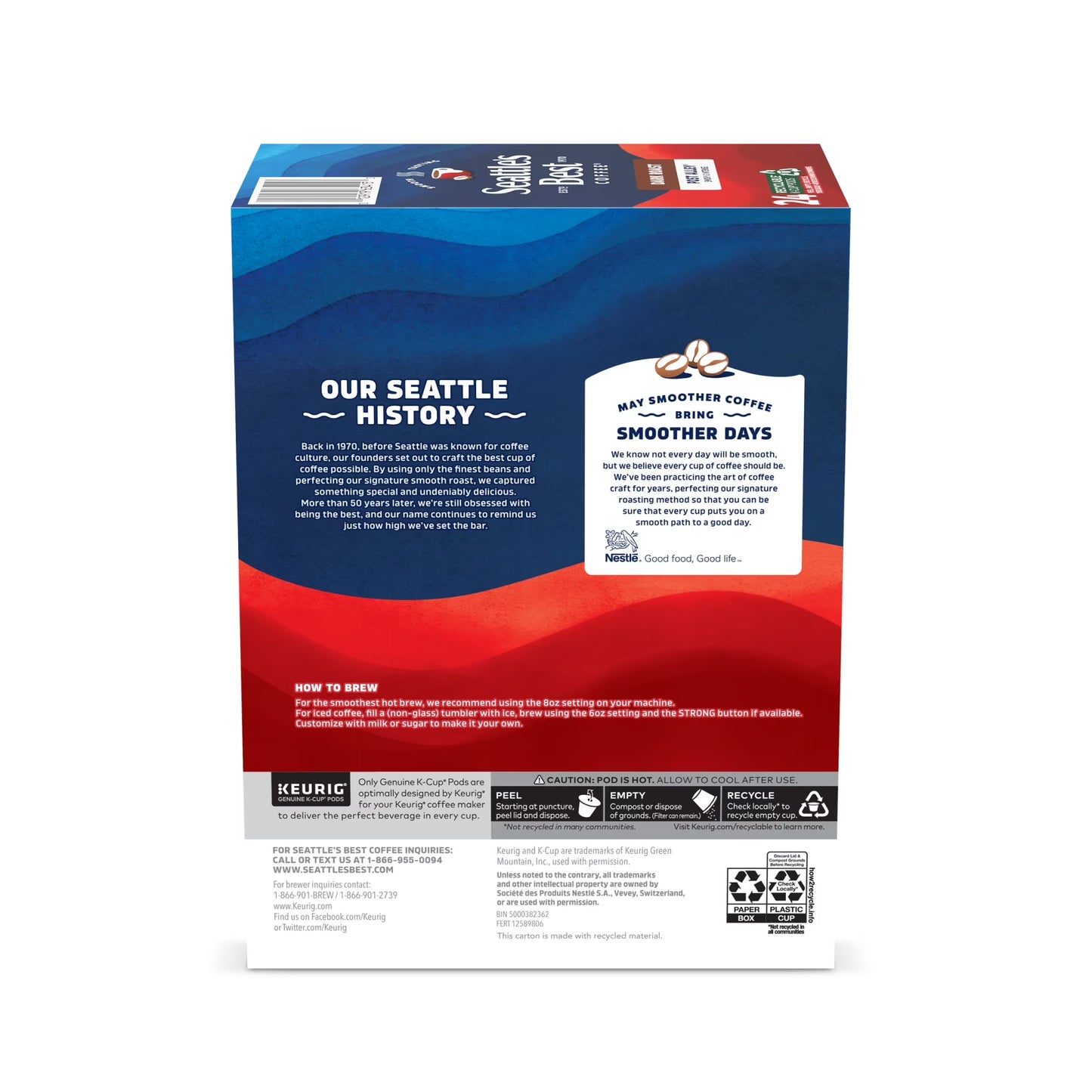Seattle’S Best Coffee, Post Alley, Dark Roast K-Cup Coffee Pods, 100% Arabica, 24 Count