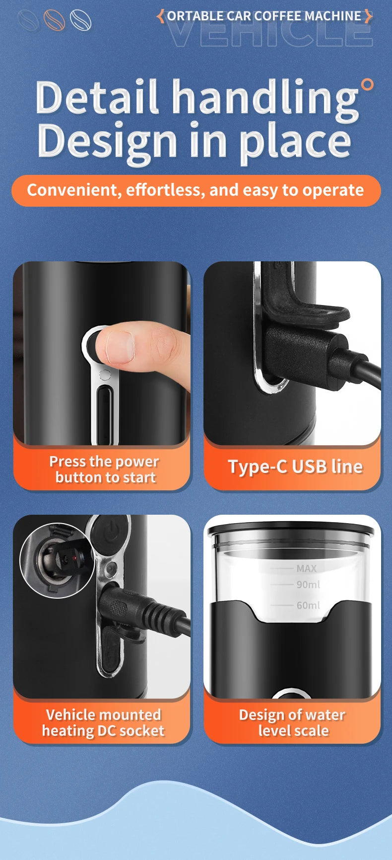 Small Portable Coffee Maker Electric Capsule