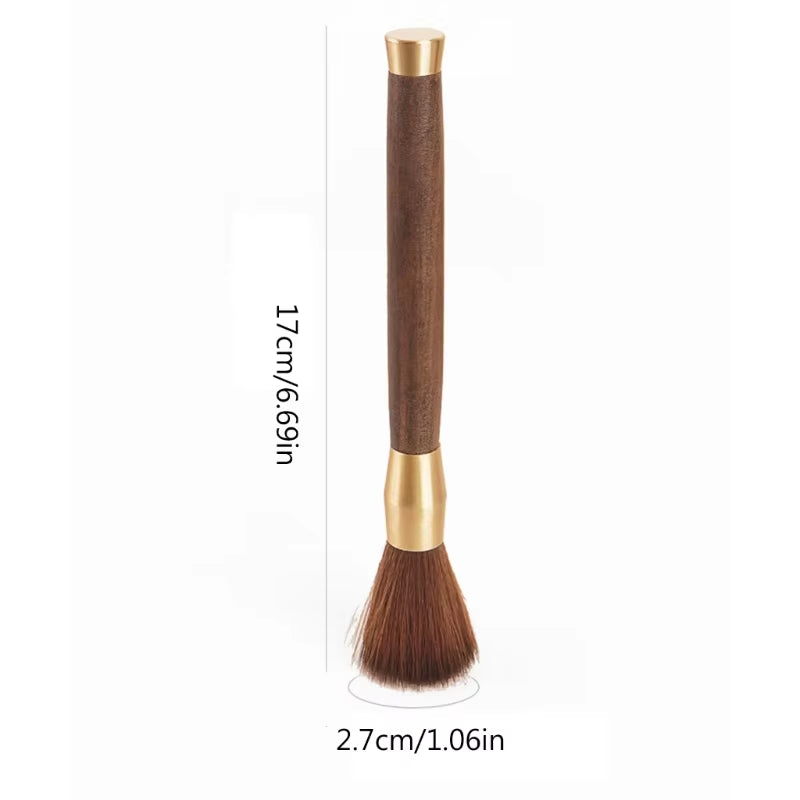 Elegant Wood Coffee Grinder Brush - Essential Kitchen Tool for Perfect Coffee Cleaning and Powder Management