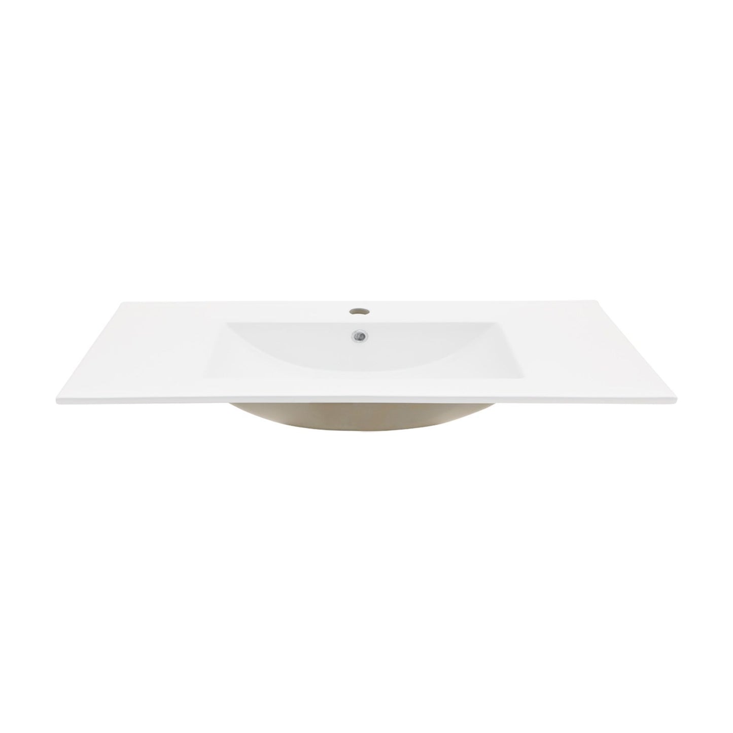 24"x18" White Rectangular Single Vanity Top