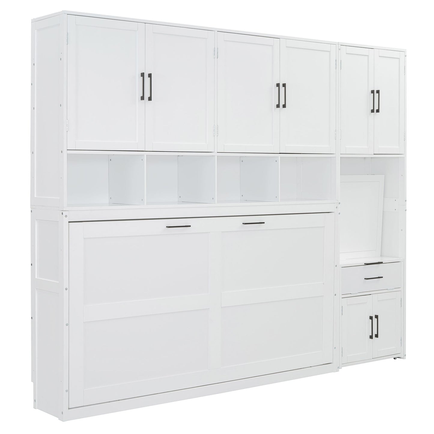 Twin Size Murphy Bed Wall Bed with Closet