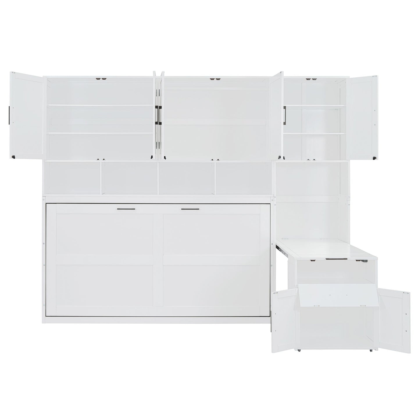 Twin Size Murphy Bed Wall Bed with Closet