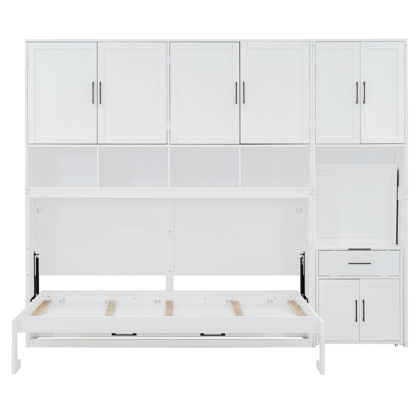 Twin Size Murphy Bed Wall Bed with Closet