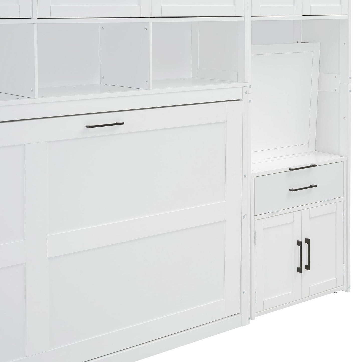 Twin Size Murphy Bed Wall Bed with Closet