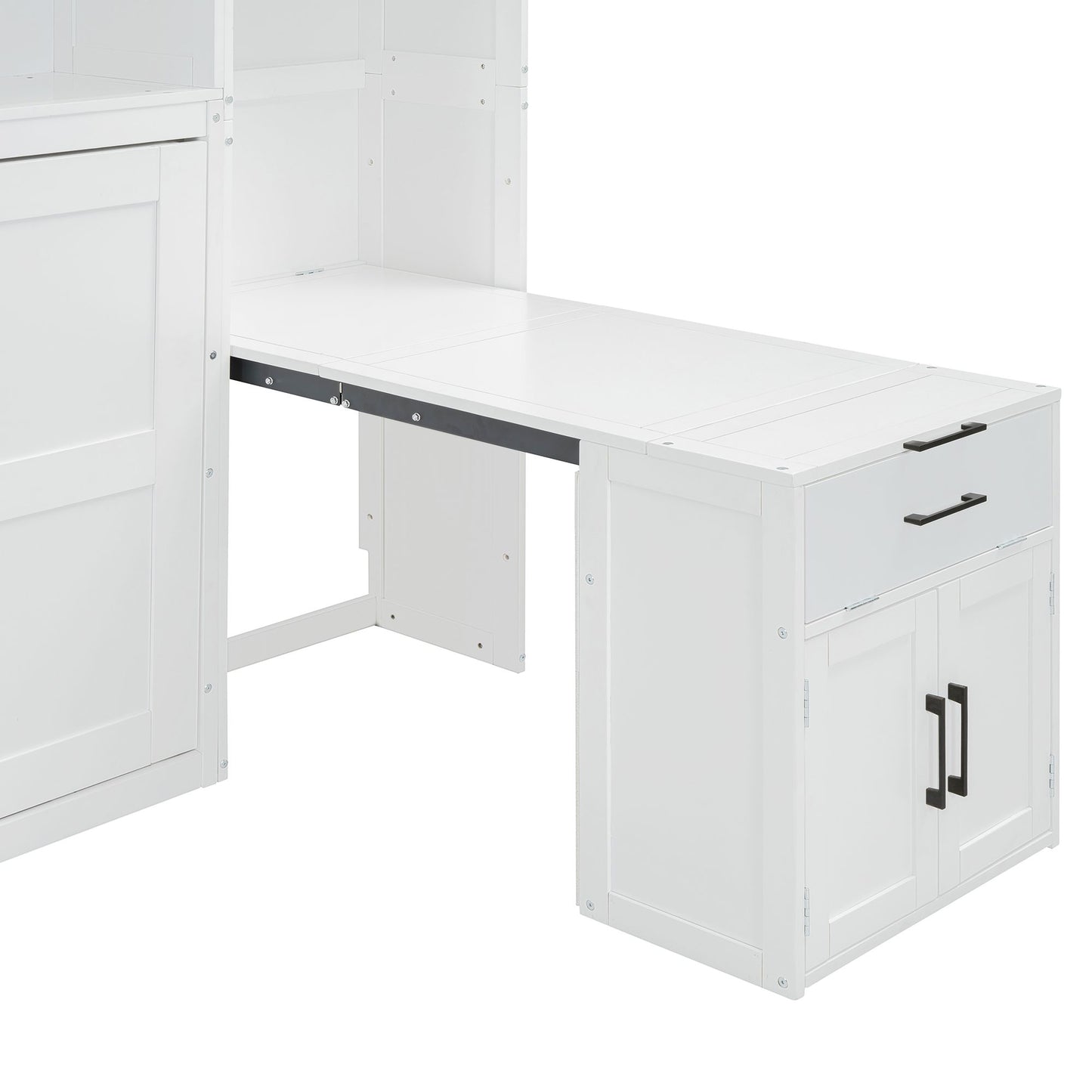 Twin Size Murphy Bed Wall Bed with Closet
