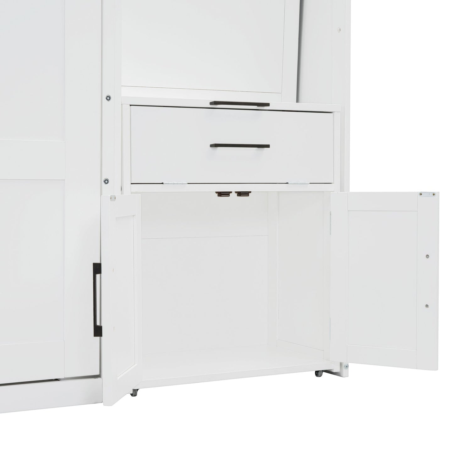 Twin Size Murphy Bed Wall Bed with Closet