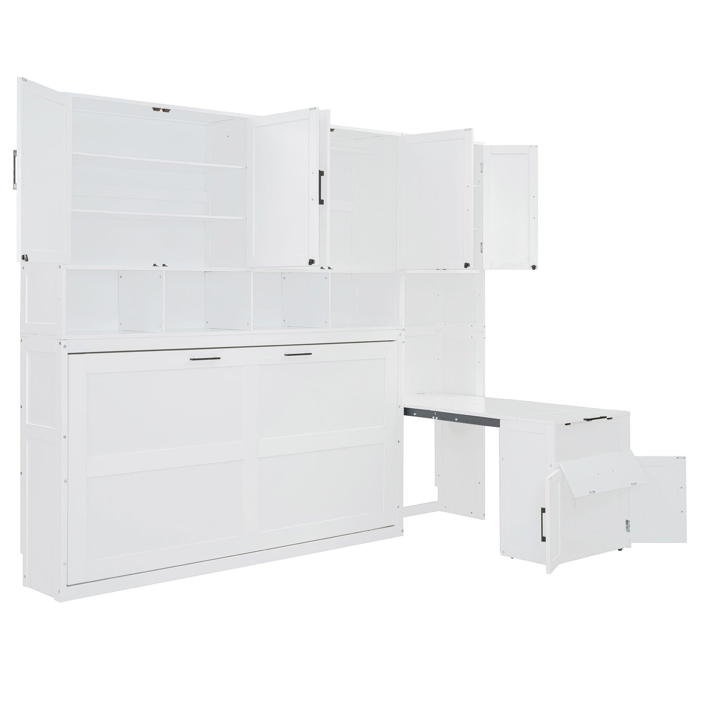 Twin Size Murphy Bed Wall Bed with Closet