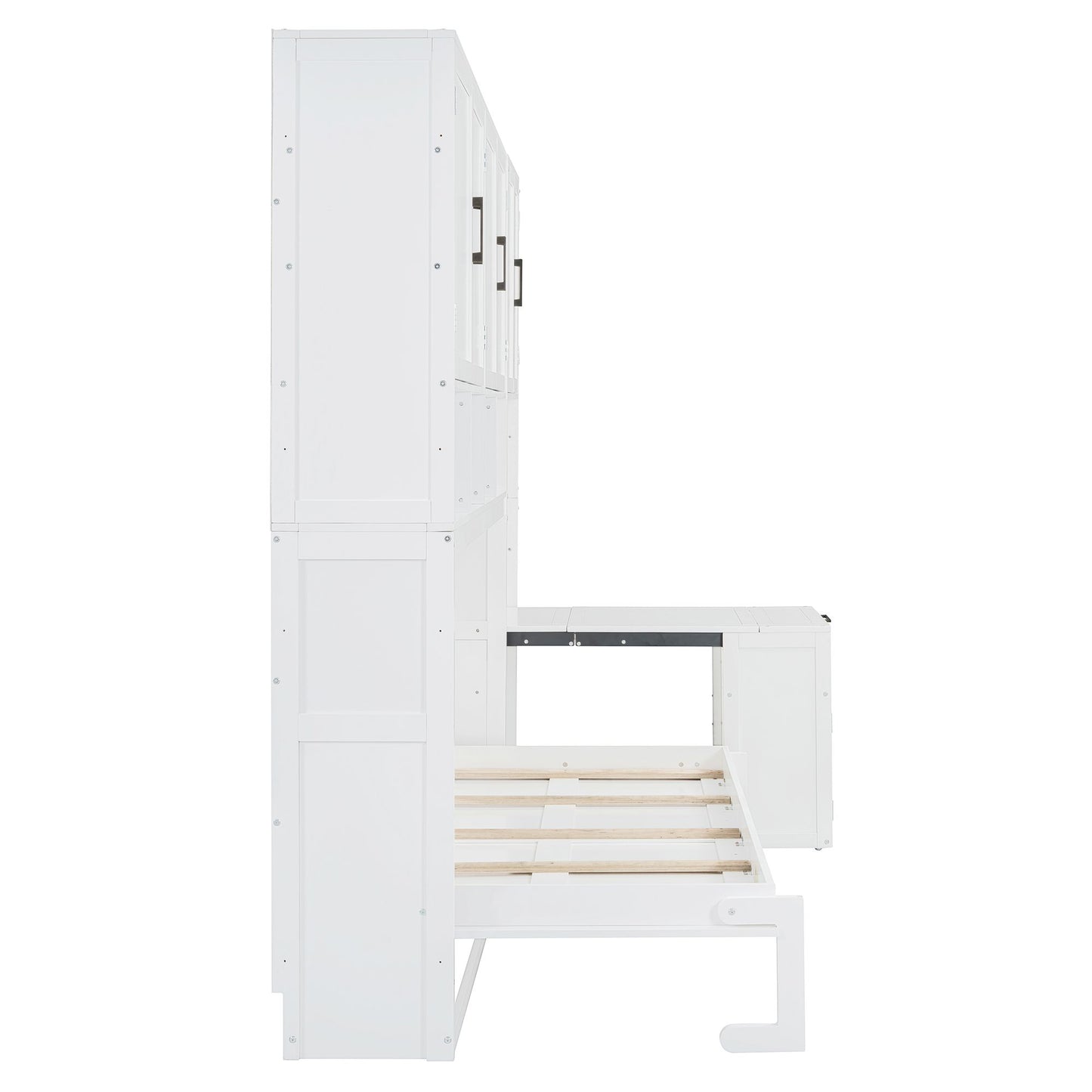 Twin Size Murphy Bed Wall Bed with Closet