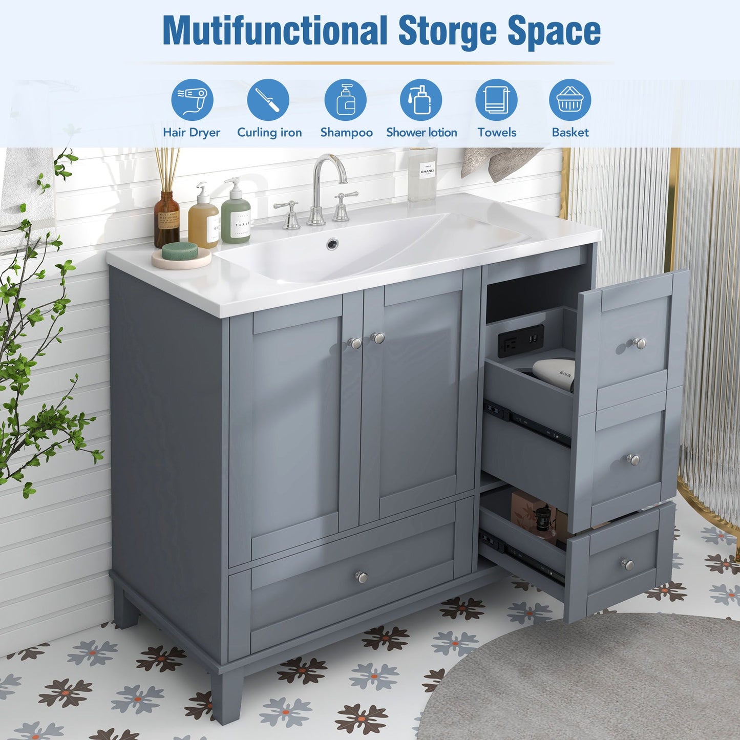 36 Inch Modern Bathroom Vanity