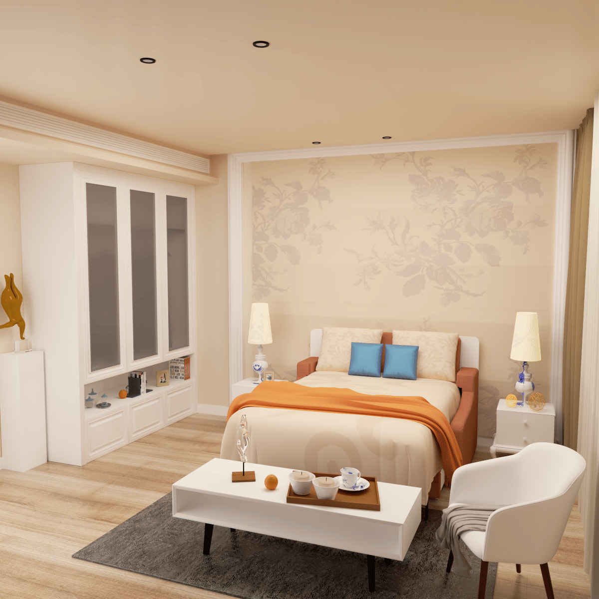 Morden Design Vertical Murphy Bed with Sofa