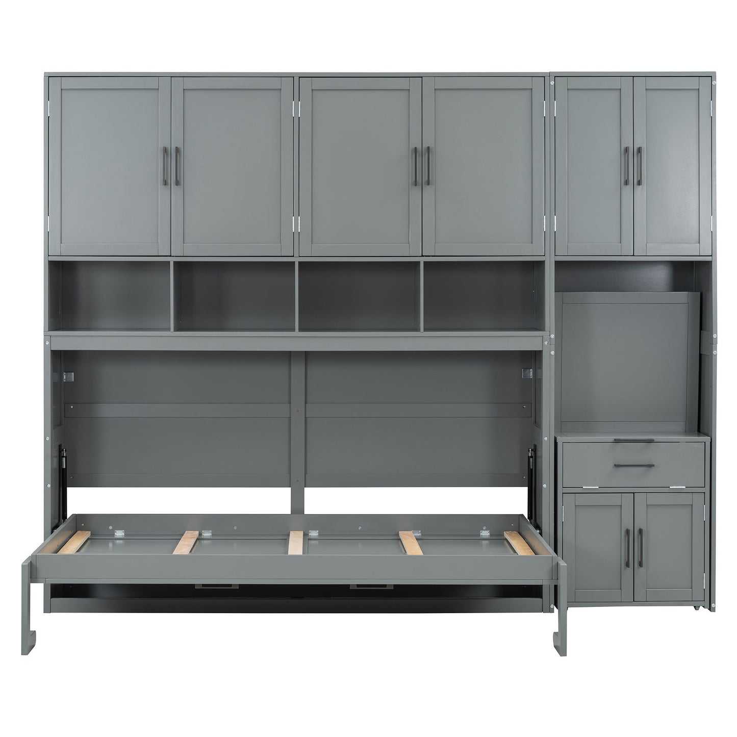 Twin Size Murphy Bed Wall Bed with Closet