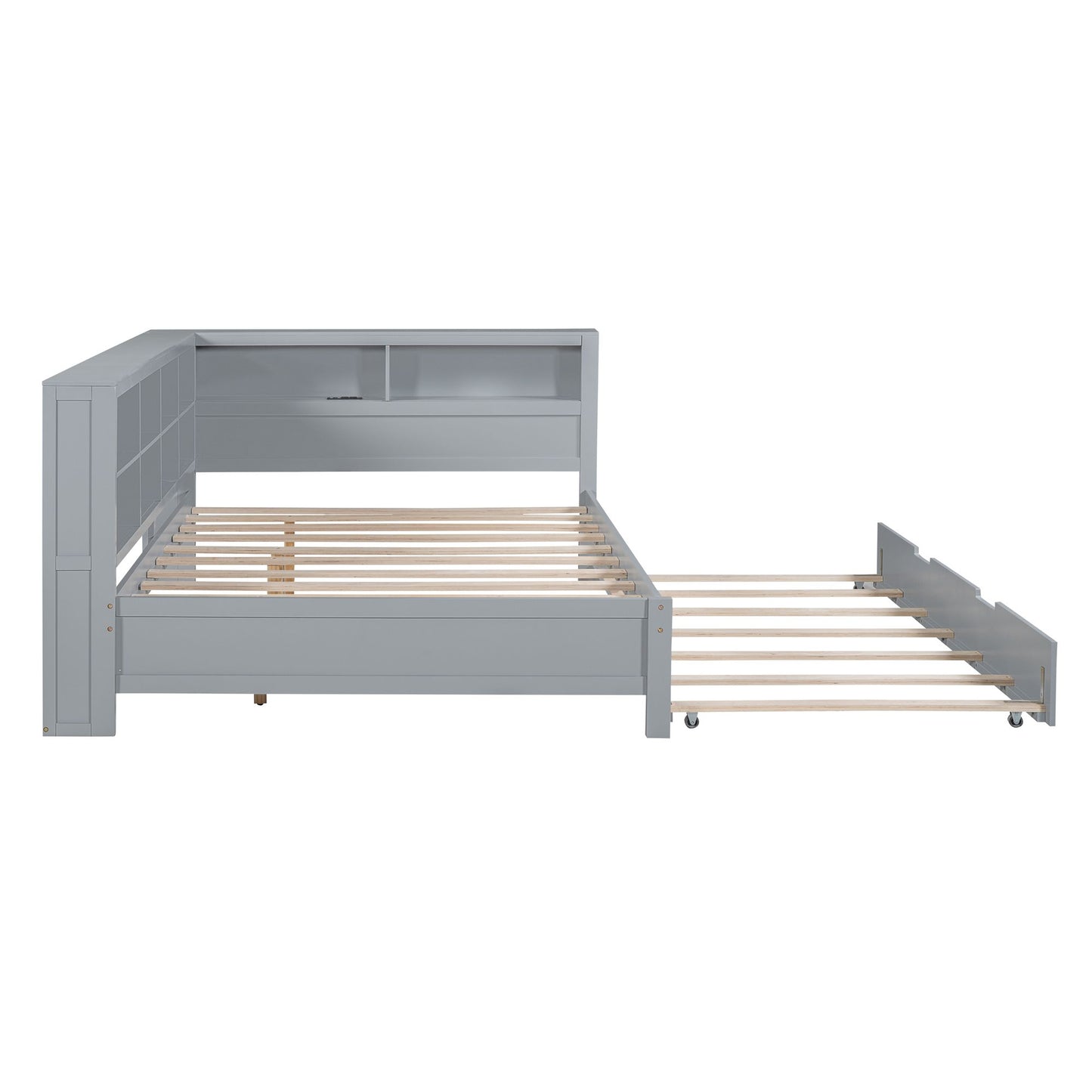 Wooden Full Size DayBed with Twin Size Trundle
