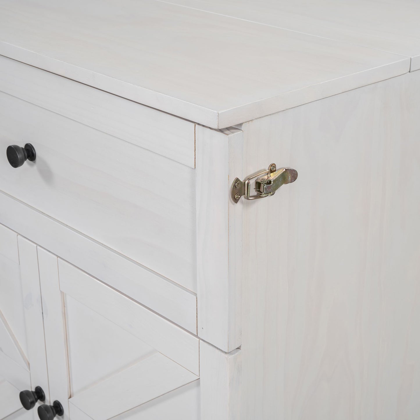 Queen Size Murphy Bed with Large Drawers & USB Ports