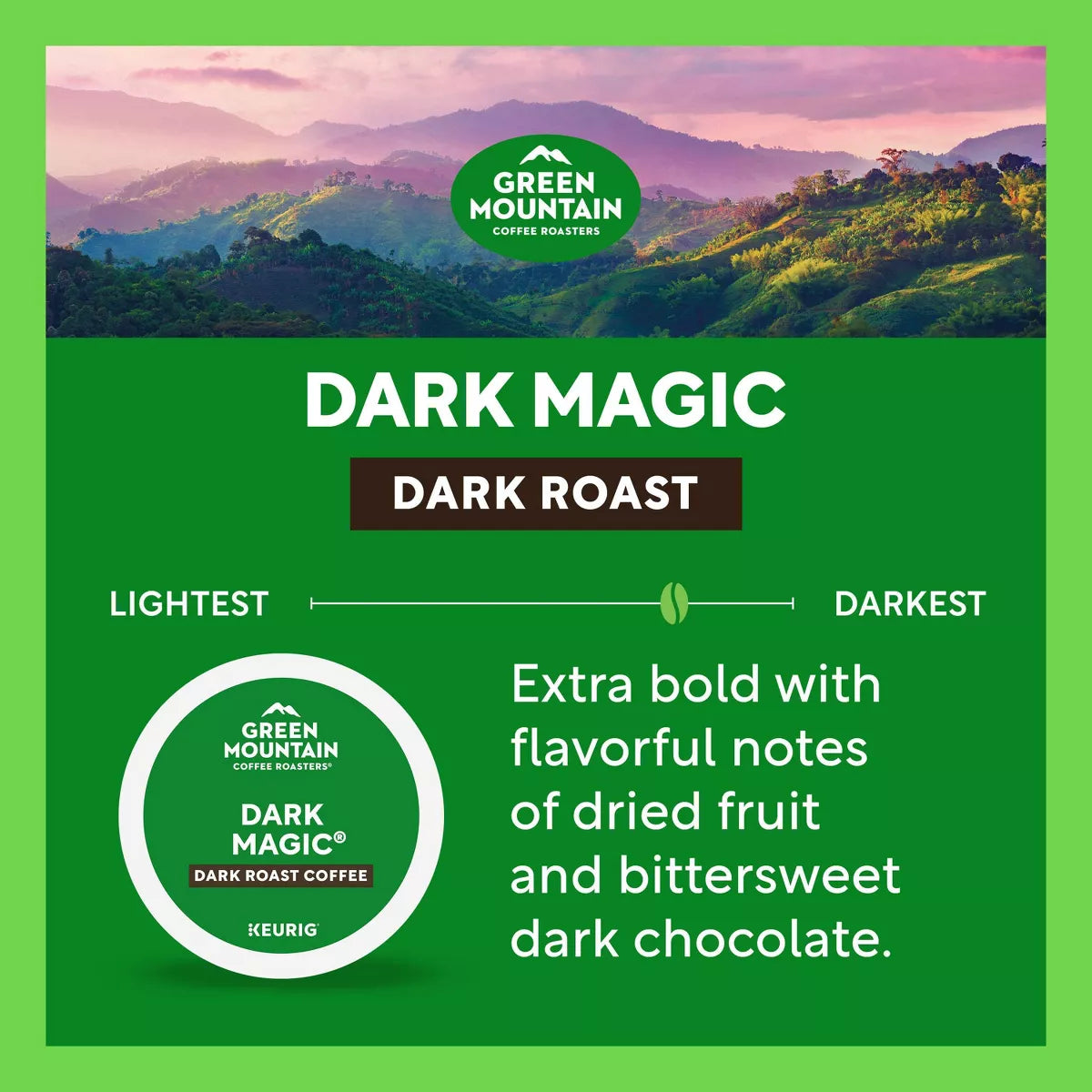 Green Mountain Coffee Dark Magic Dark Roast Coffee Pods