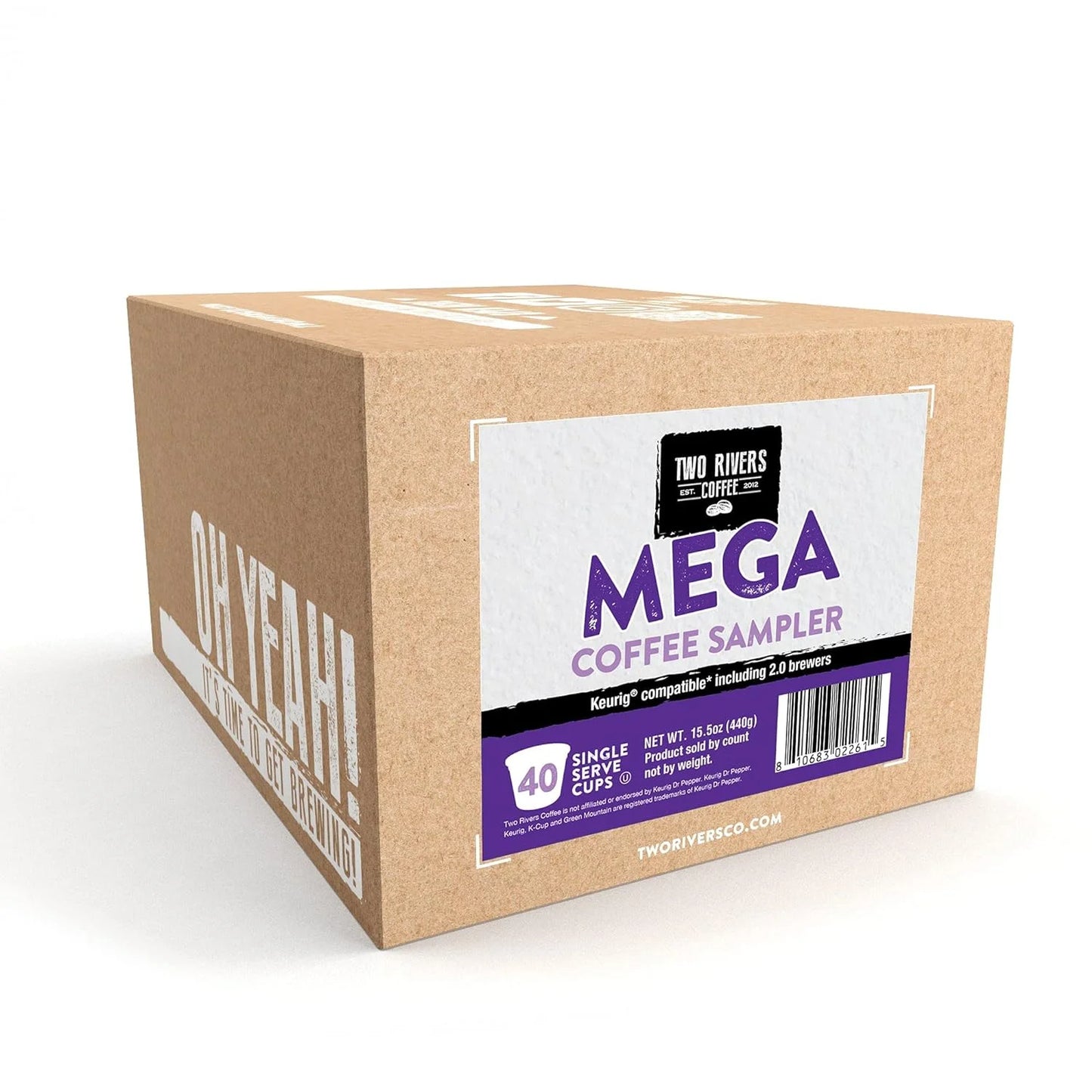 Mega Coffee Lovers Pods, Compatible with 2.0 Keurig K Cup Brewers Pods, Mega Coffee, 40 Count