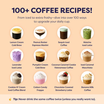 Cold Brew Caramel Liquid Concentrate, Iced Coffee & Cold Brew Drinks