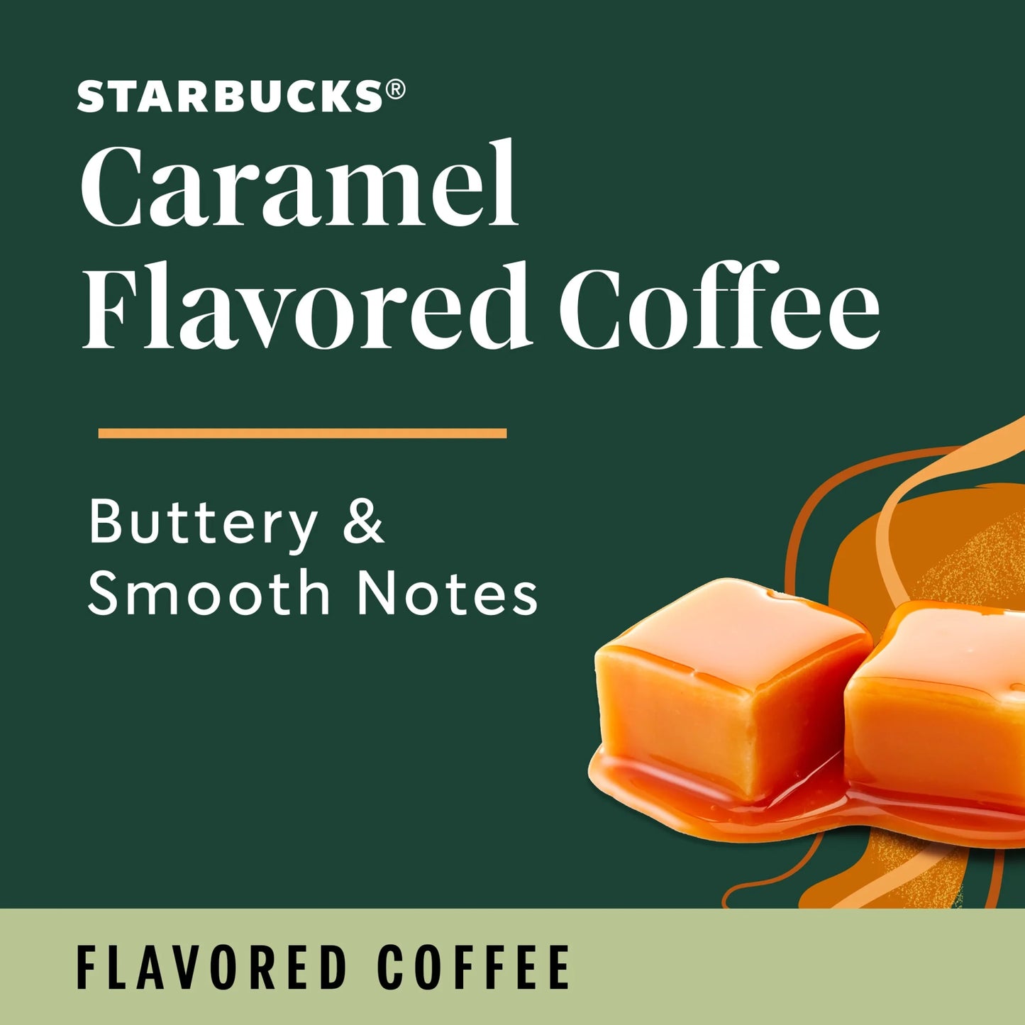 Starbucks Caramel, Hot or Iced Coffee, Flavored K-Cup Coffee Pods, 22 Count​