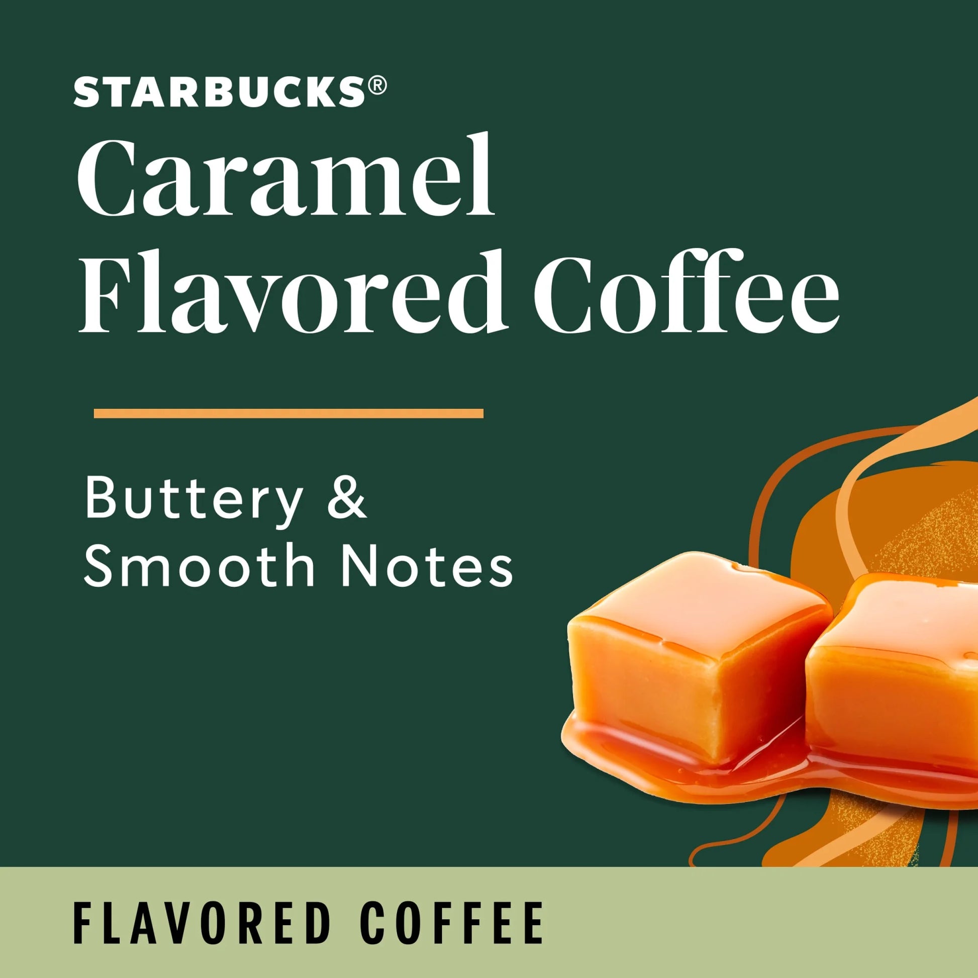 Starbucks Caramel, Hot or Iced Coffee, Flavored K-Cup Coffee Pods, 22 Count​