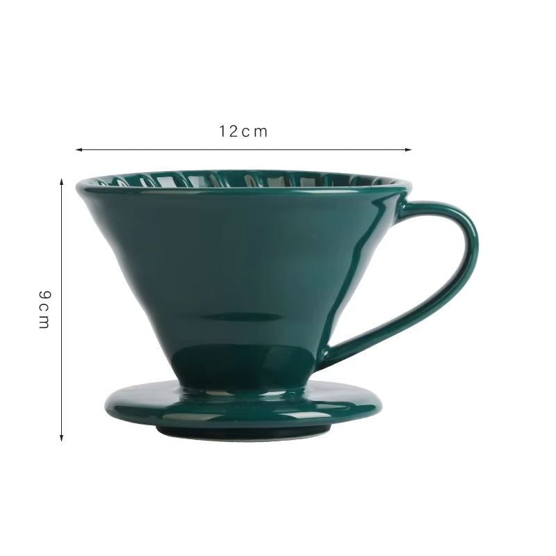 Ceramics Coffee Filter Cup Holder Pour over Espresso Coffee Dripper Coffee Baskets Percolator Reusable Cups Coffee Accessories
