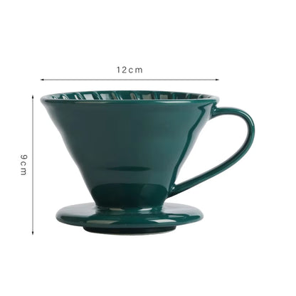 Ceramics Coffee Filter Cup Holder Pour over Espresso Coffee Dripper Coffee Baskets Percolator Reusable Cups Coffee Accessories