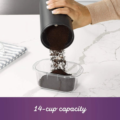 Simple Grind 14 Cup Coffee Grinder, Black