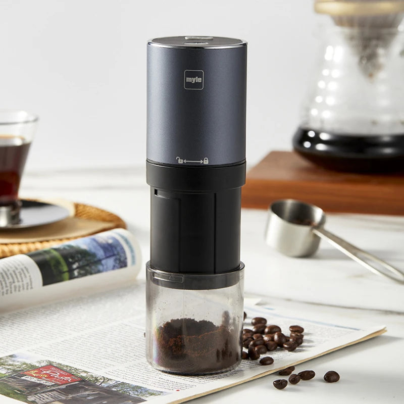Electric Coffee Bean Grinder Italian Brewed Coffee Machine Household Wireless Portable Electric Coffee Grinder Rechargeable