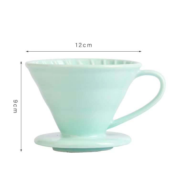 Ceramics Coffee Filter Cup Holder Pour over Espresso Coffee Dripper Coffee Baskets Percolator Reusable Cups Coffee Accessories
