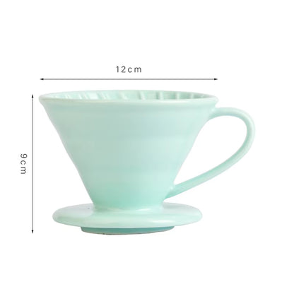 Ceramics Coffee Filter Cup Holder Pour over Espresso Coffee Dripper Coffee Baskets Percolator Reusable Cups Coffee Accessories