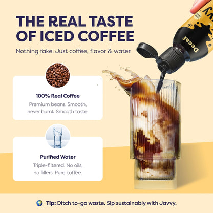Coffee Concentrate - Cold Brew Coffee, Perfect for Instant Iced Coffee, Cold Brewed Coffee and Hot Coffee, 35 Servings - Original Decaf
