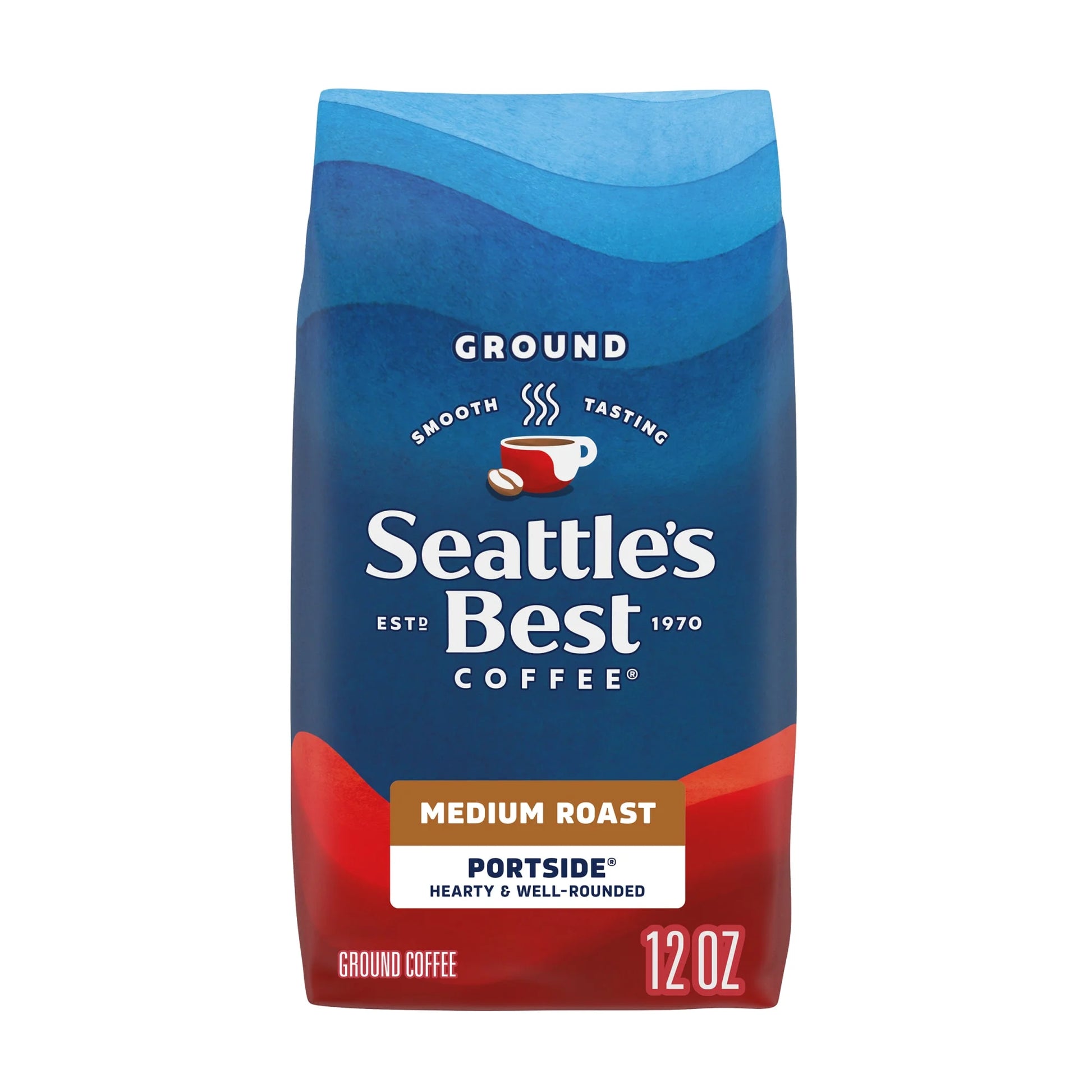 Seattle’S Best Coffee, Portside, Medium Roast, Ground Coffee, 100% Arabica, 12 Oz