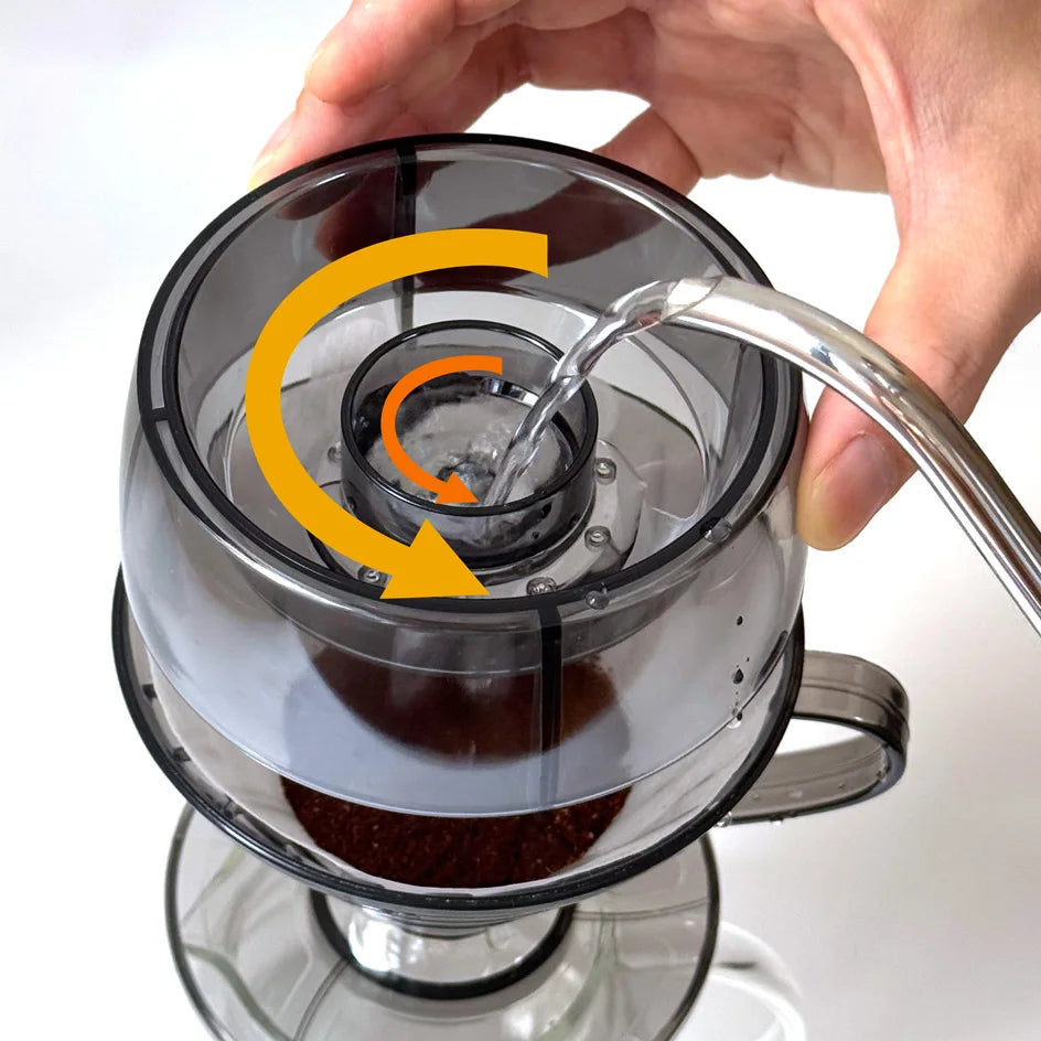 Coffee Filter Drip Shower V02 Coffee Dripper V Shape Pour over Coffee Dripper Hand Brew Coffee Filter Cup Plastic 60 Degree