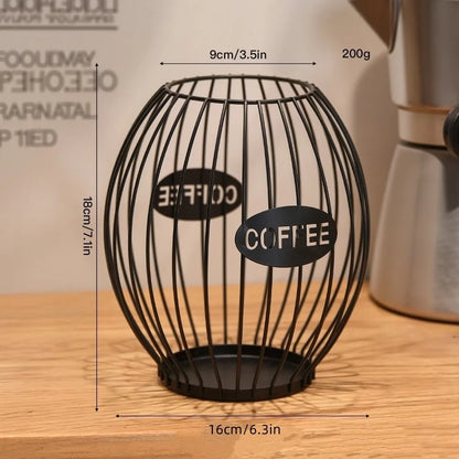Large Capacity Coffee Pod Holder Storage Cup Coffee Pod Coffee Capsule Holder Home Decoration Coffee Creamer Container Gifts