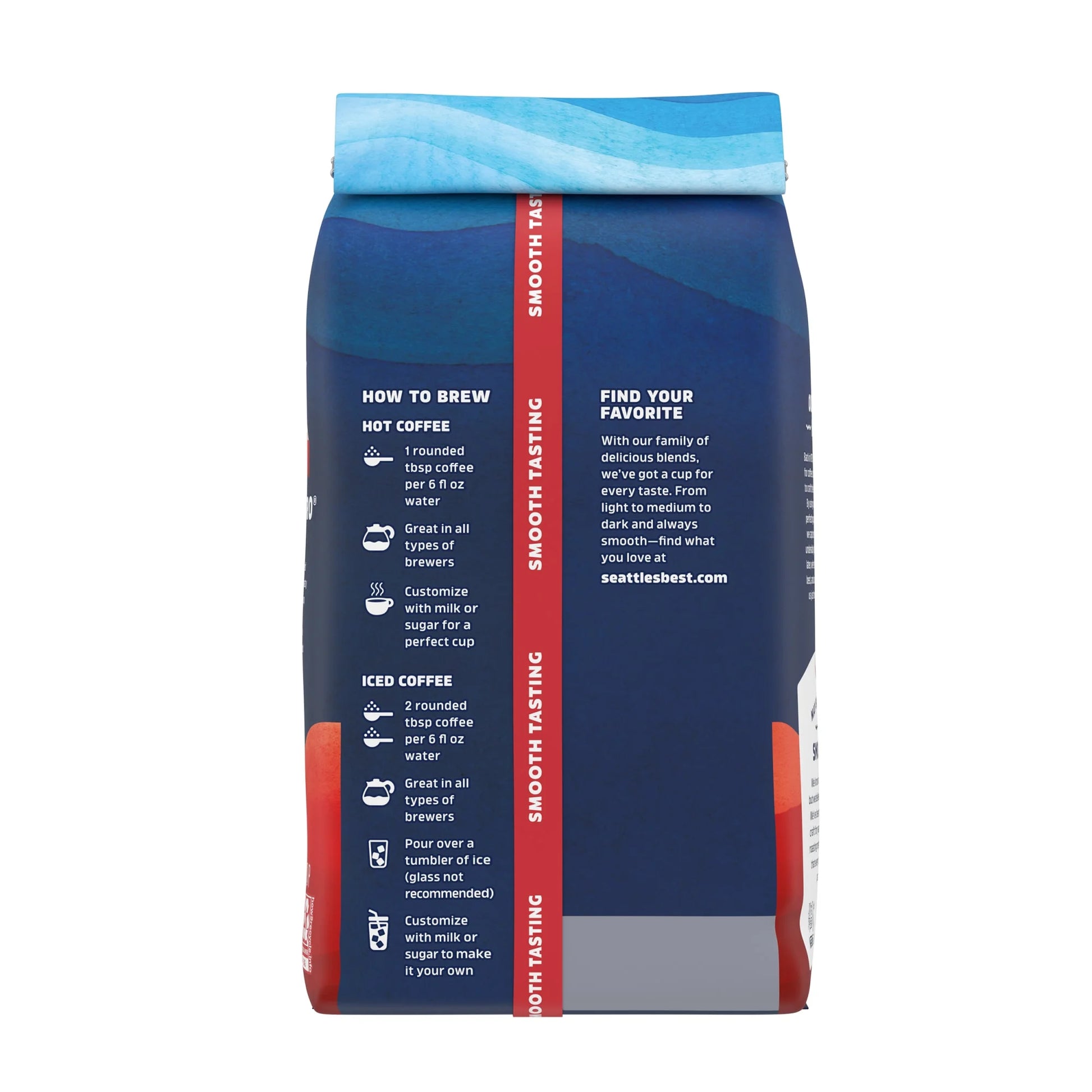 Seattle’S Best Coffee, Henry'S Blend, Dark Roast, Ground Coffee, 100% Arabica, 12 Oz