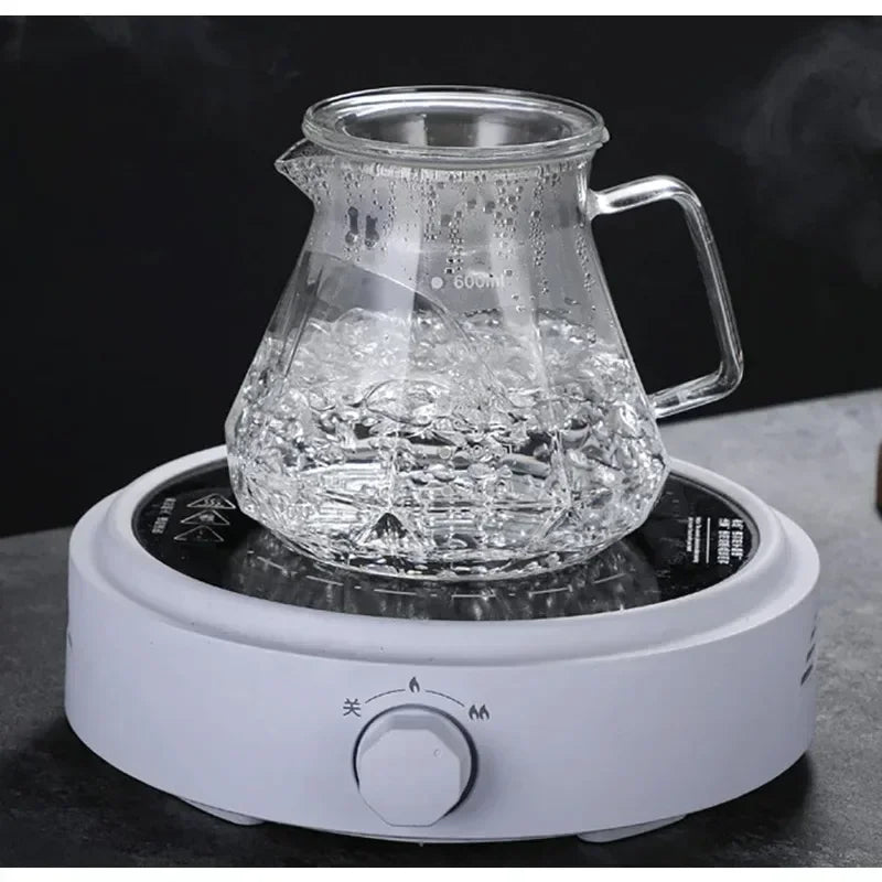 Diamond Fashion Design Glass Coffee Carafe Glass Coffee Server for Drip Coffee Maker,Coffee Pot with Lid,Pour over Coffee Filter