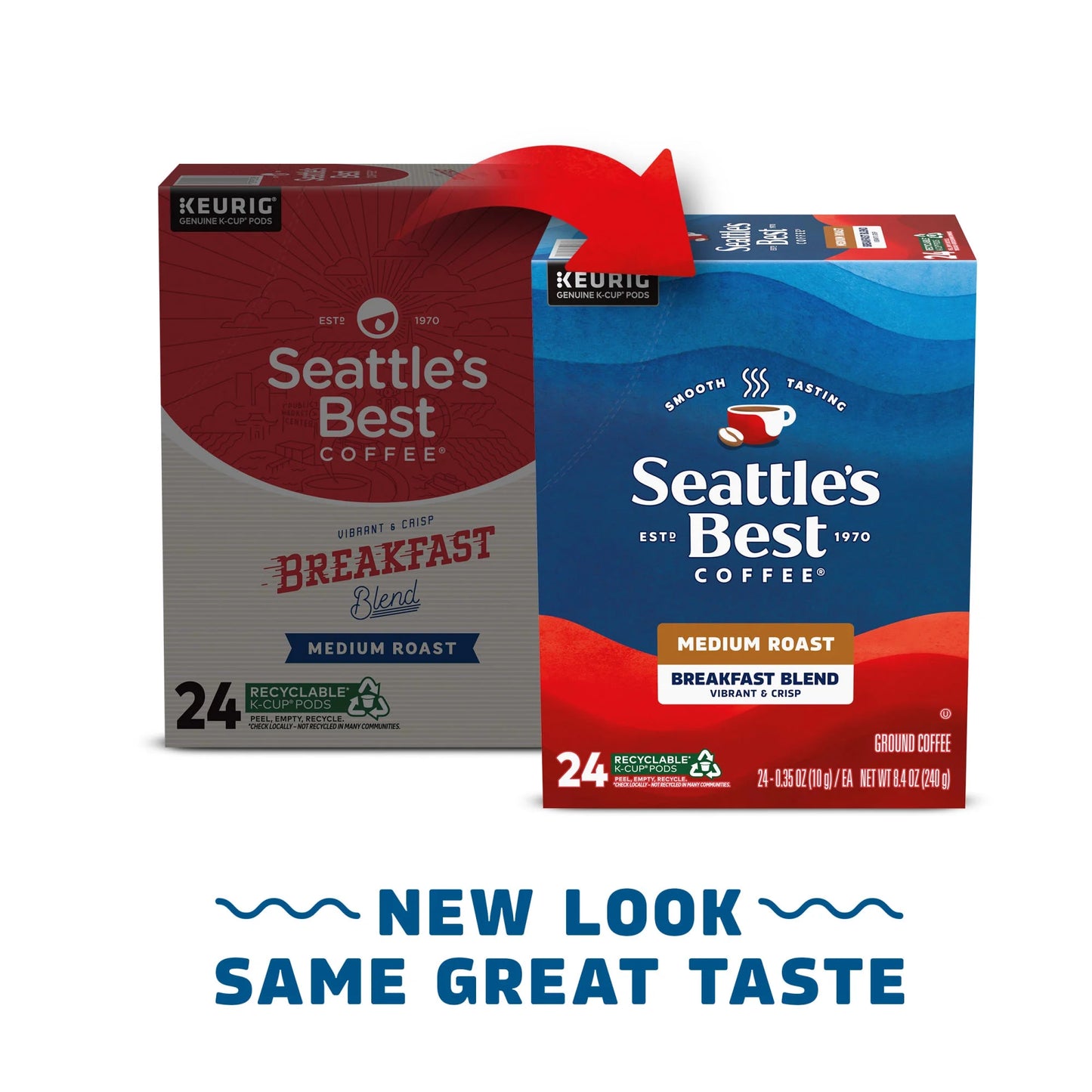 Seattle’S Best Coffee, Breakfast Blend, Medium Roast K-Cup Coffee Pods, 24 Count