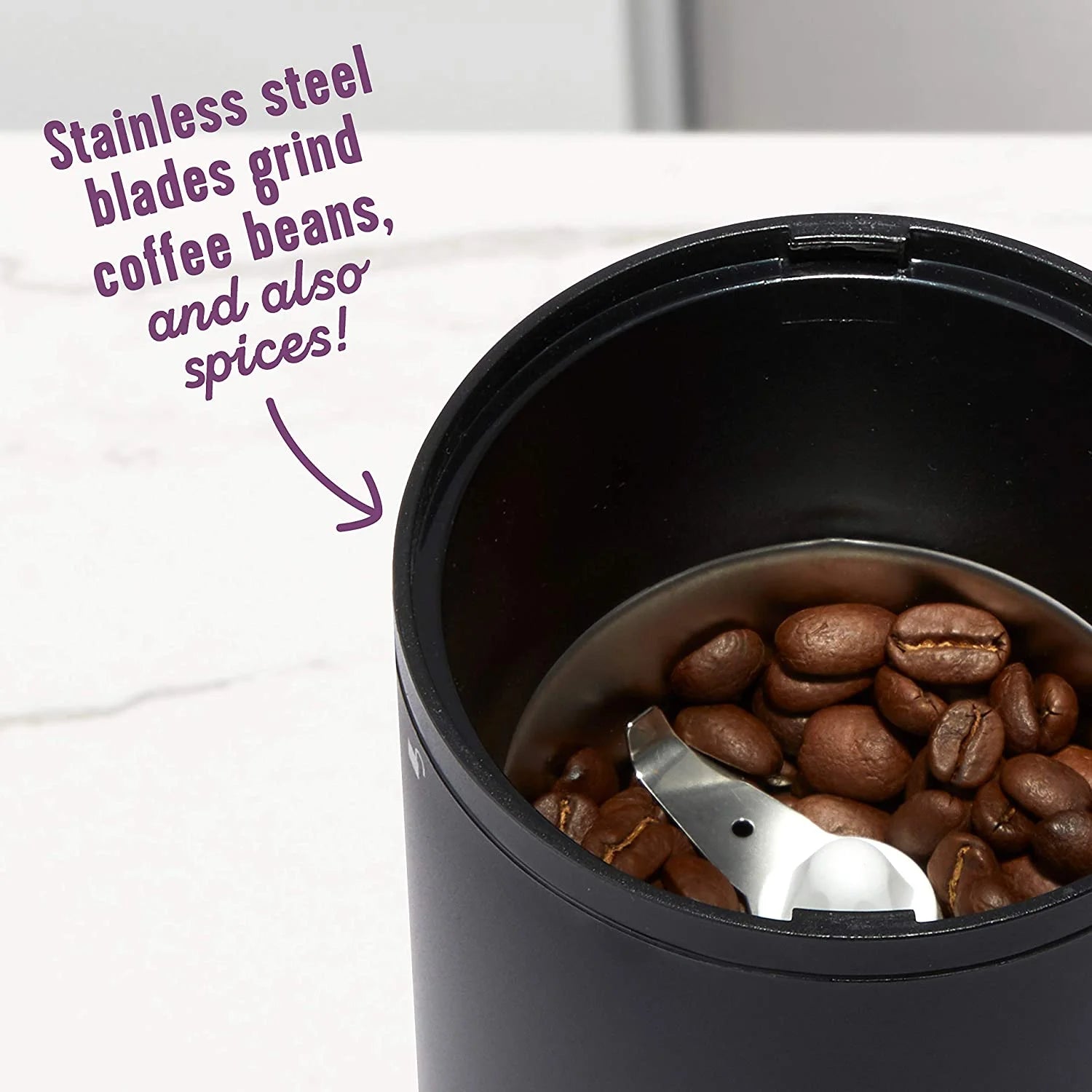 Simple Grind 14 Cup Coffee Grinder, Black