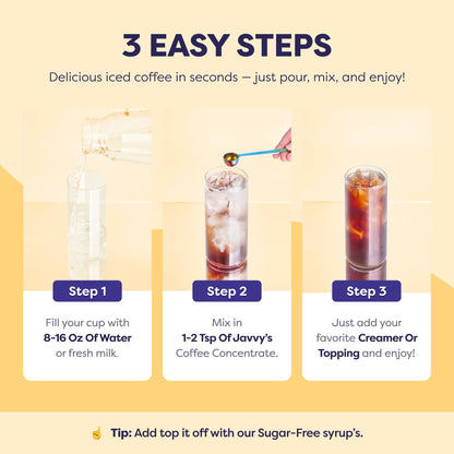 Coffee Concentrate - Cold Brew Coffee, Perfect for Instant Iced Coffee, Cold Brewed Coffee and Hot Coffee, 35 Servings - Original Decaf