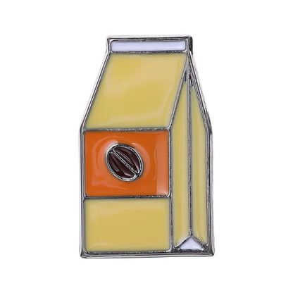 Coffee Maker Enamel Brooch Coffee Bean Grinder Coffee Kettle Cup Bag Barista Badge Punk Lapel Coffee Collection Pin Jewelry Gift