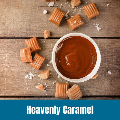 Door County Coffee Heavenly Caramel DECAF, Caramel Flavored Specialty Coffee, Caramel Flavored Coffee, Decaf, Medium Roast, Ground, 10Oz Bag