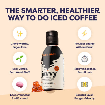 Cold Brew Caramel Liquid Concentrate, Iced Coffee & Cold Brew Drinks