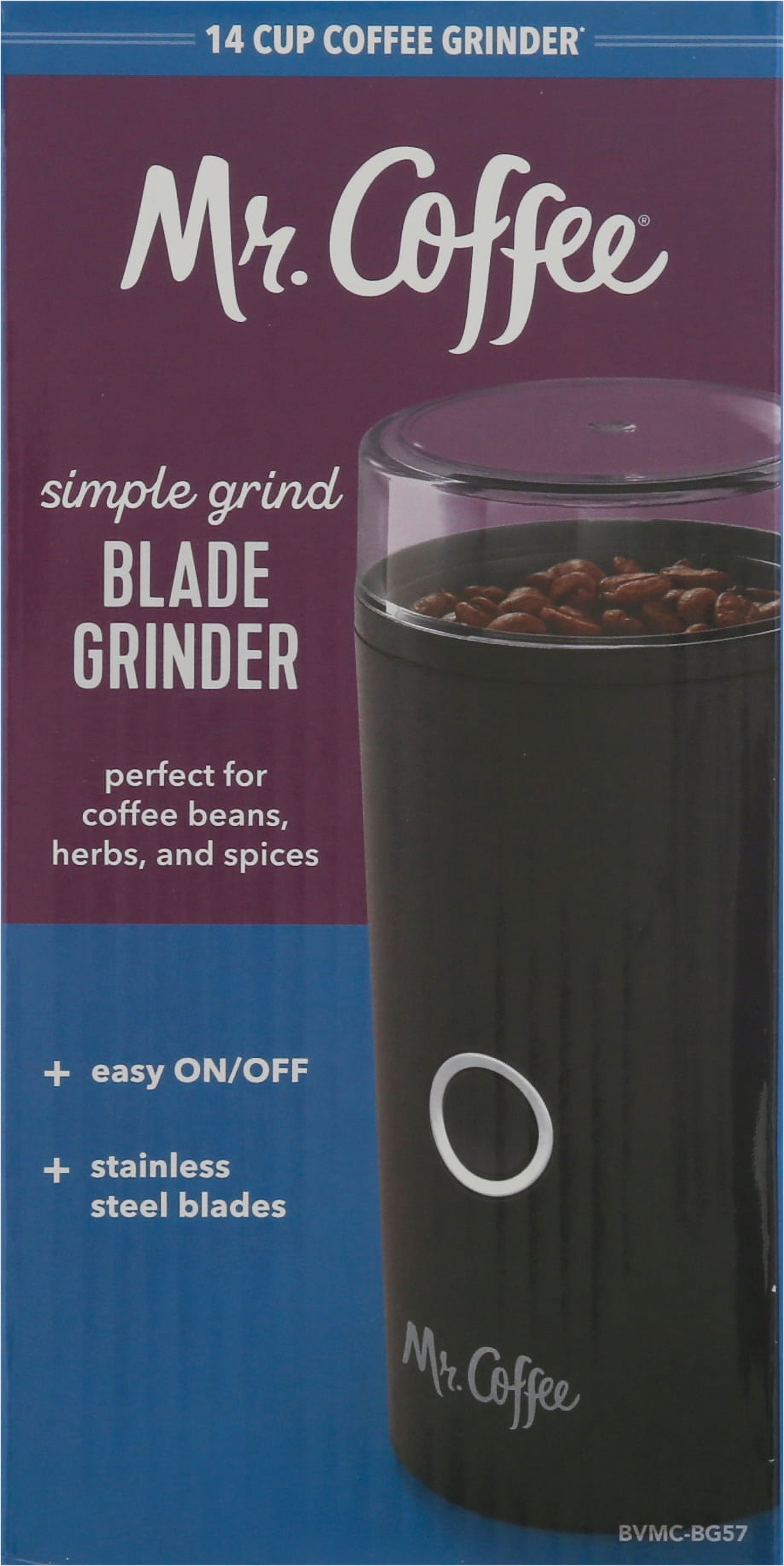 Simple Grind 14 Cup Coffee Grinder, Black