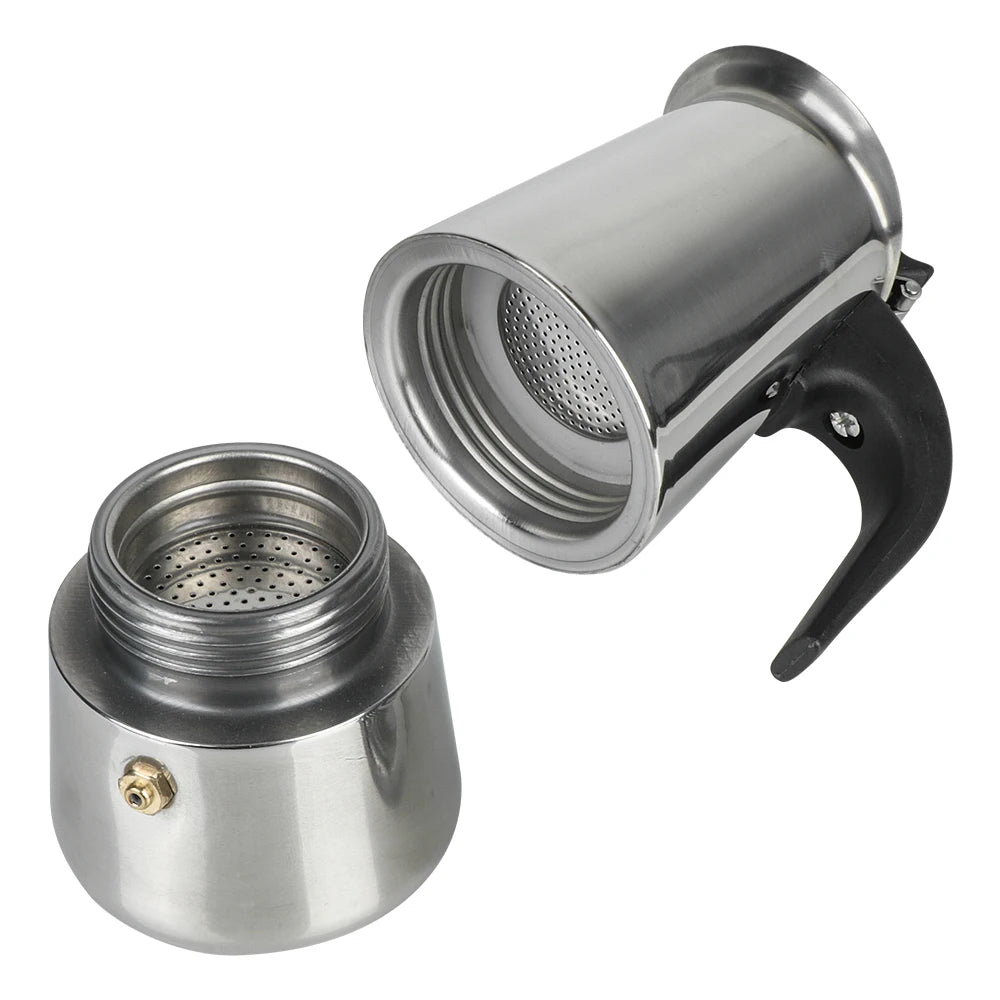 Mocha Espresso Latte Stovetop Filter Stainless Steel Coffee Pot for Barista Moka Coffee Maker Coffee Maker Pot Coffee Pot