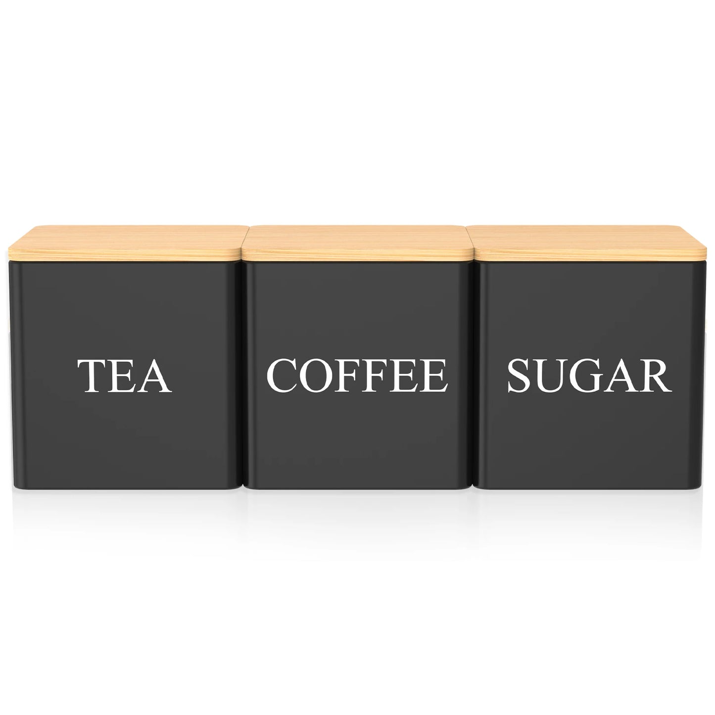 3Pcs Coffee Bean Storage Tea Sugar Canister Coffee Bean Splitting Bottle Storage Coffee Sealing Can Kitchen Coffee Accessories