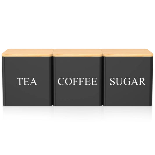 3Pcs Coffee Bean Storage Tea Sugar Canister Coffee Bean Splitting Bottle Storage Coffee Sealing Can Kitchen Coffee Accessories