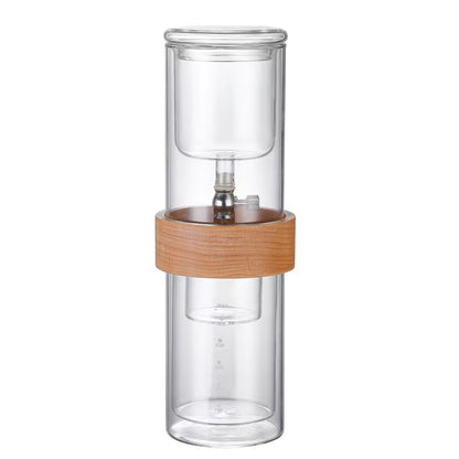 Glass Cold Brew Coffee Maker Glass Coffee Set Double Ice Drop Coffee Maker Hand Brew Coffee Maker Coffee Tools