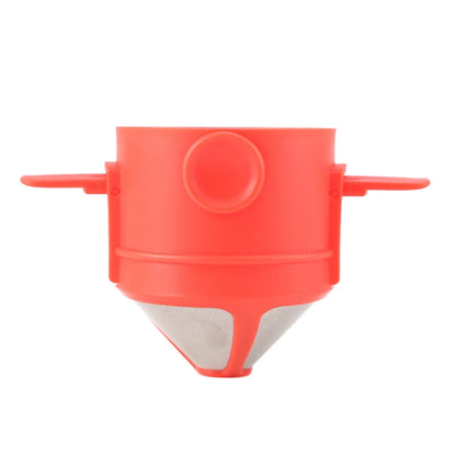 Experience the Perfect Brew Anywhere with Our Foldable Portable Coffee Filter - Eco-Friendly Stainless Steel Dripper for Drip Coffee and Tea