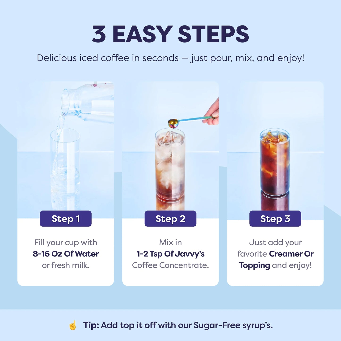 Javvy Coffee Concentrate - Cold Brew Coffee, Perfect for Instant Iced Coffee, Cold Brewed Coffee and Hot Coffee, 35 Servings - Cookies N’ Cream